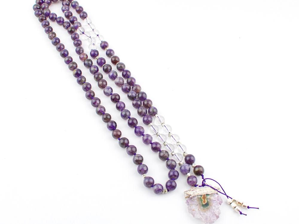 Amethyst Mala Necklace