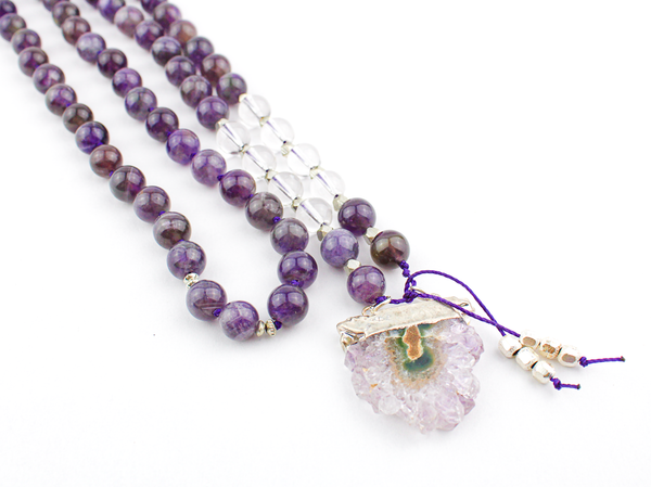 Amethyst Mala Necklace