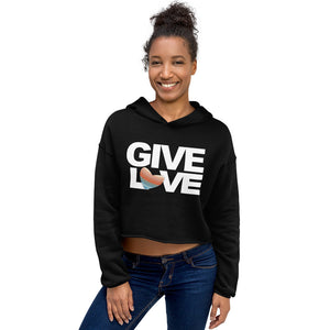 Give Love Crop Hoodie