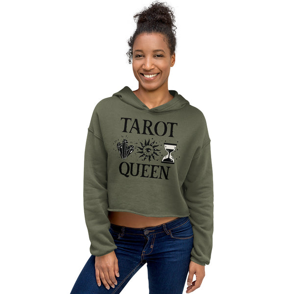 Tarot Queen Crop Hoodie