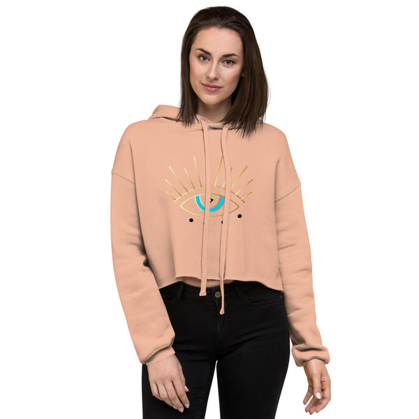 Evil Eye Crop Hoodie