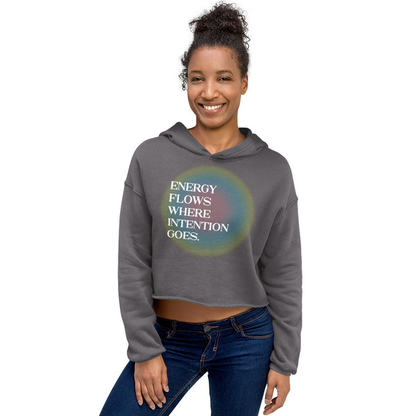 Energy Flows Crop Hoodie