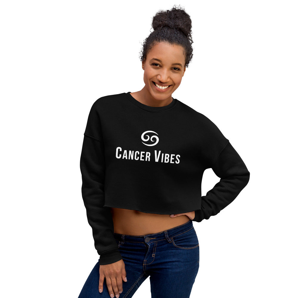 Cancer Vibes Crop Sweat-t