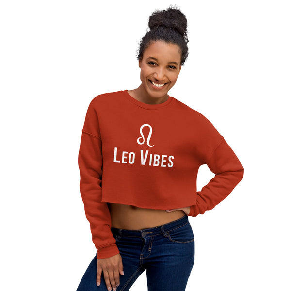 Leo Vibes Crop Sweat-t